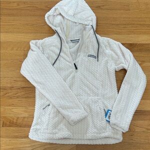Columbia Cream Textured Hoodie Womens XS